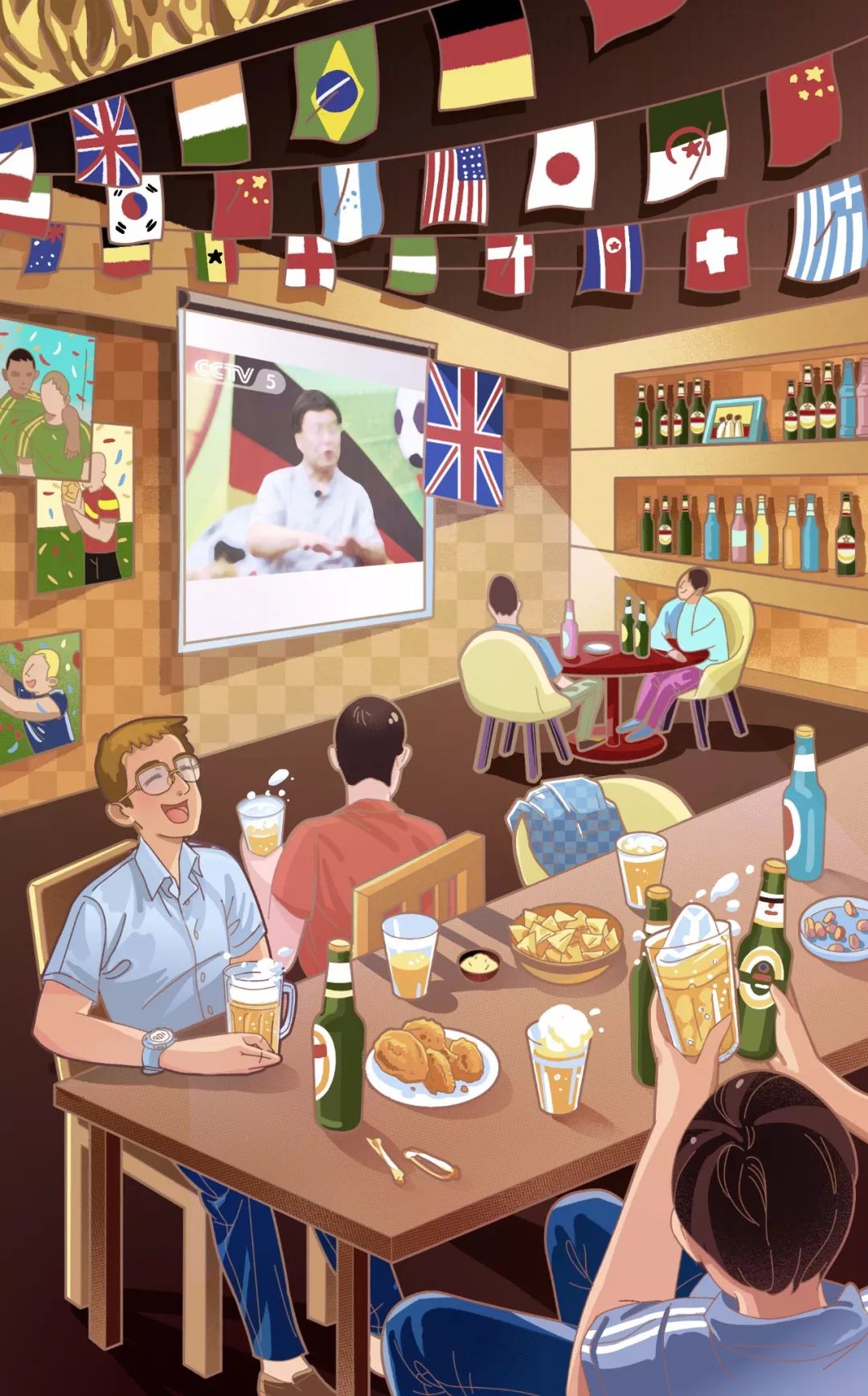 插画故事|激情40年,我与央视世界杯一起走过