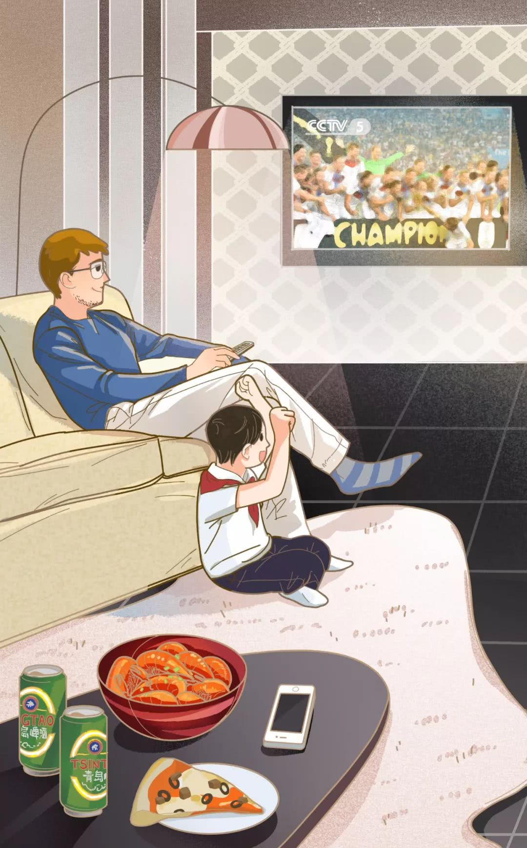 插画故事|激情40年,我与央视世界杯一起走过