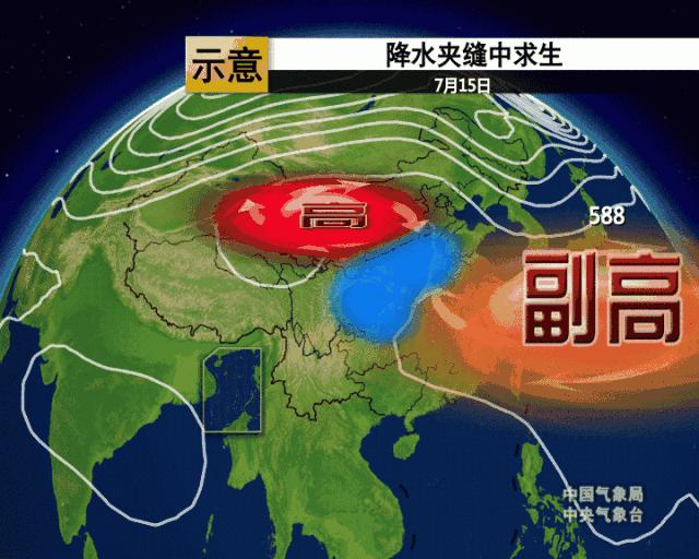 天气预报里的副高是什么意思,天气预报里副高是什么意思