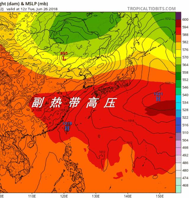 天气预报里的副高是什么意思,天气预报里副高是什么意思