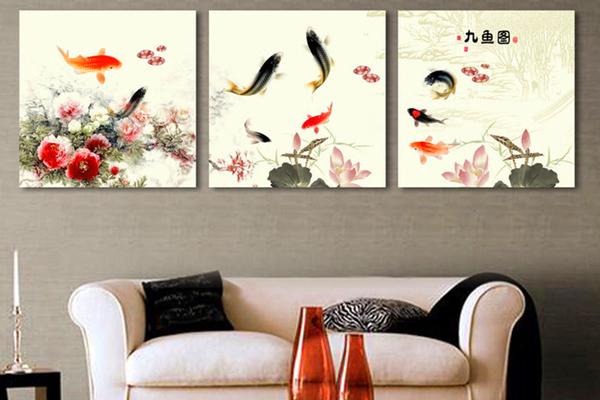 沙发背景墙画怎么选？把握住一个原则，高颜值零失误！