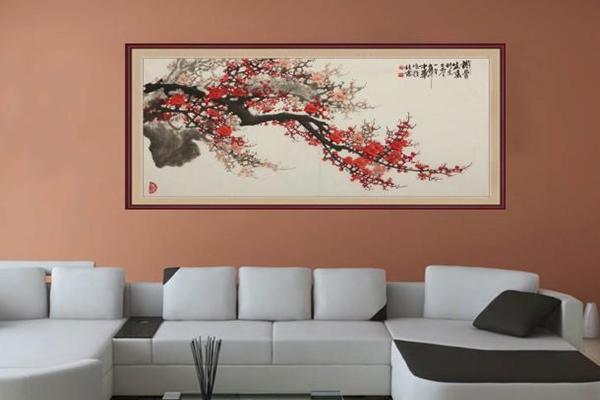 沙发背景墙画怎么选？把握住一个原则，高颜值零失误！