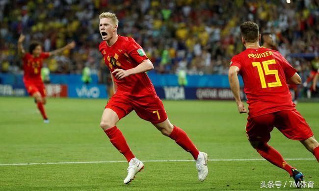 德布劳内进球比利时2:0巴西,2018世界杯德布劳内巴西进球高清