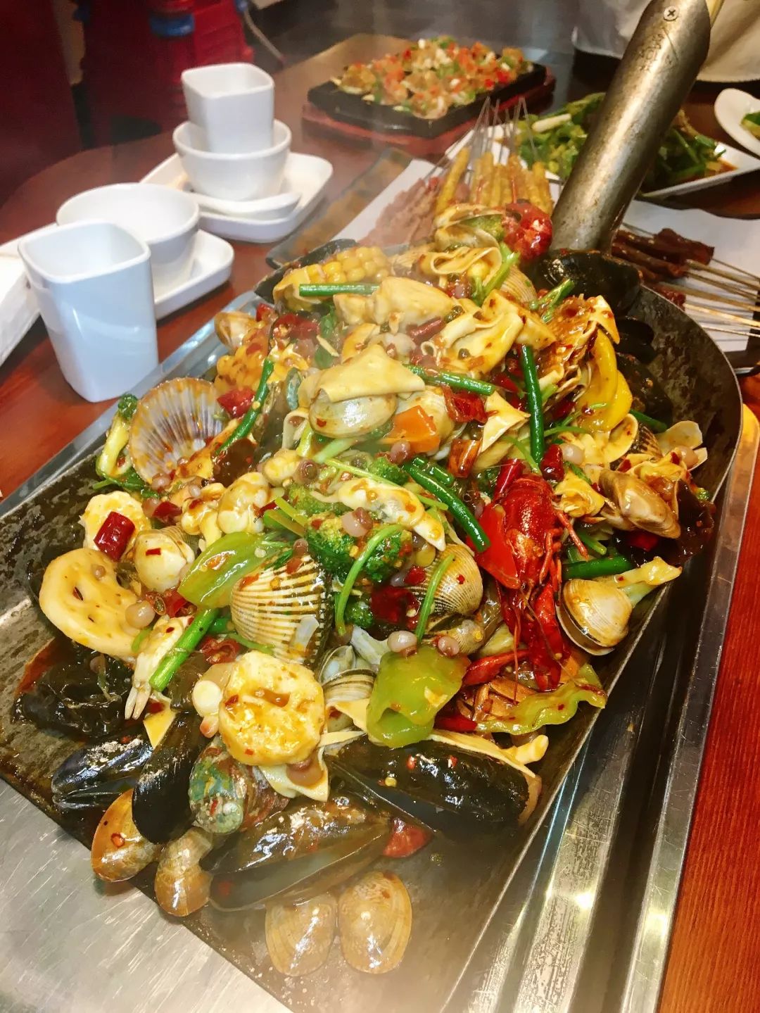 超人气海鲜大铁锹,抖音网红大铁锹海鲜