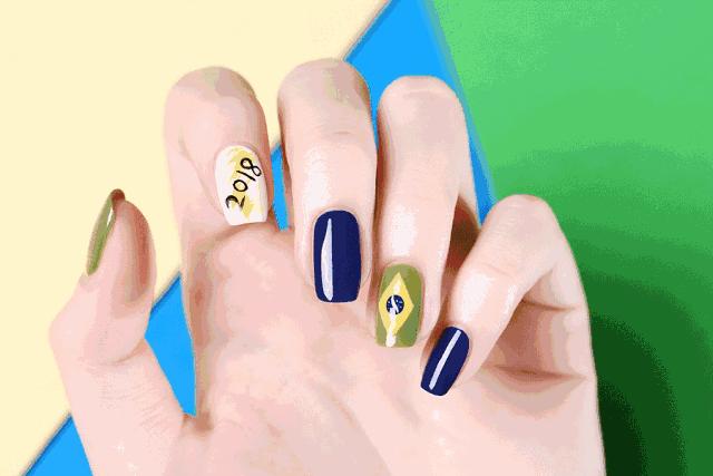 世界杯款美甲,2020盘点抖音最火3款美甲