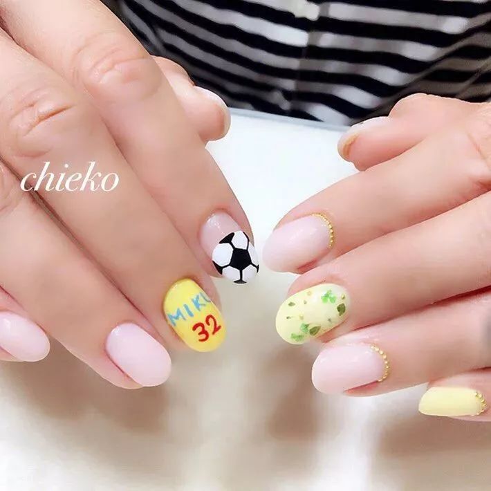 世界杯款美甲,2020盘点抖音最火3款美甲