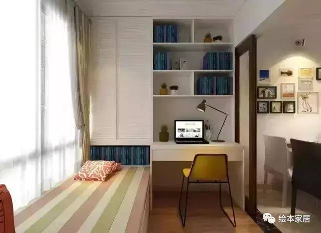 2平米独立小书房榻榻米,细长小书房想做成榻榻米