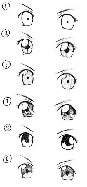 漫画女生眼睛画法可爱马克笔,漫画男生眼睛的画法