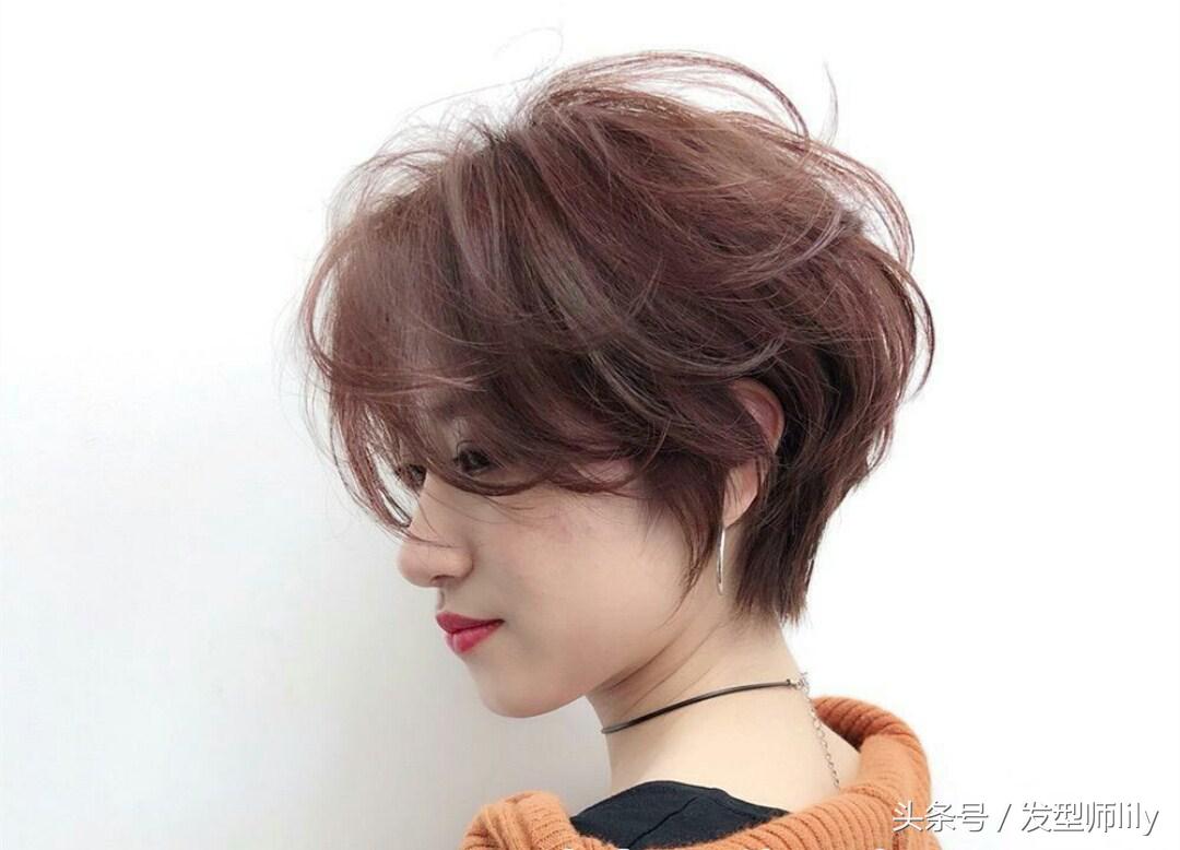 五款短发烫型,超酷圆脸烫的短发