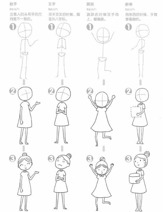 sketchbook画人物简笔画,斗罗大陆简笔画可爱的人物怎么画