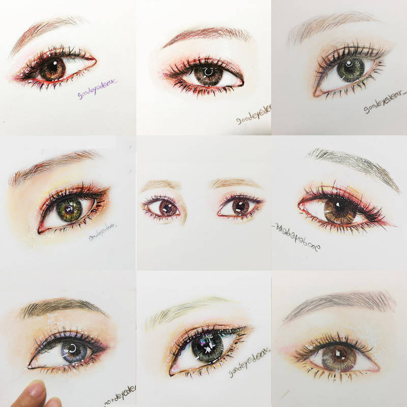 画眼睛的100种方式图片,画眼睛的100种画法怎么画