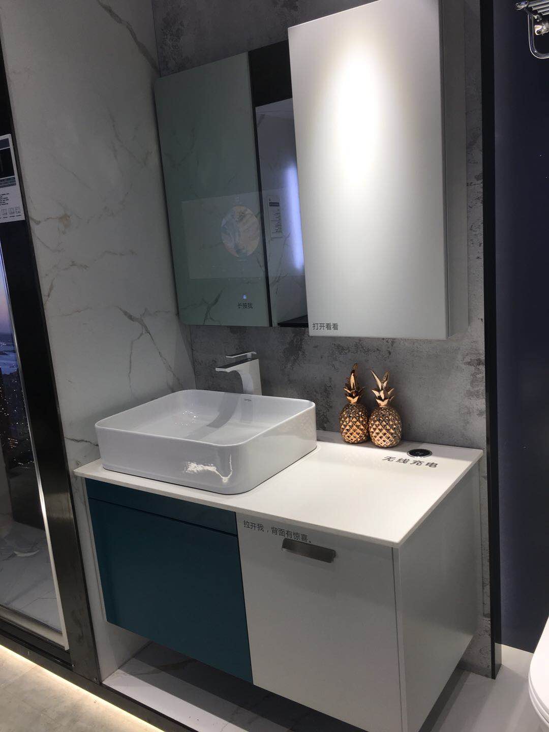 欧派卫浴官方旗舰店直播,欧派卫浴柜定制效果图