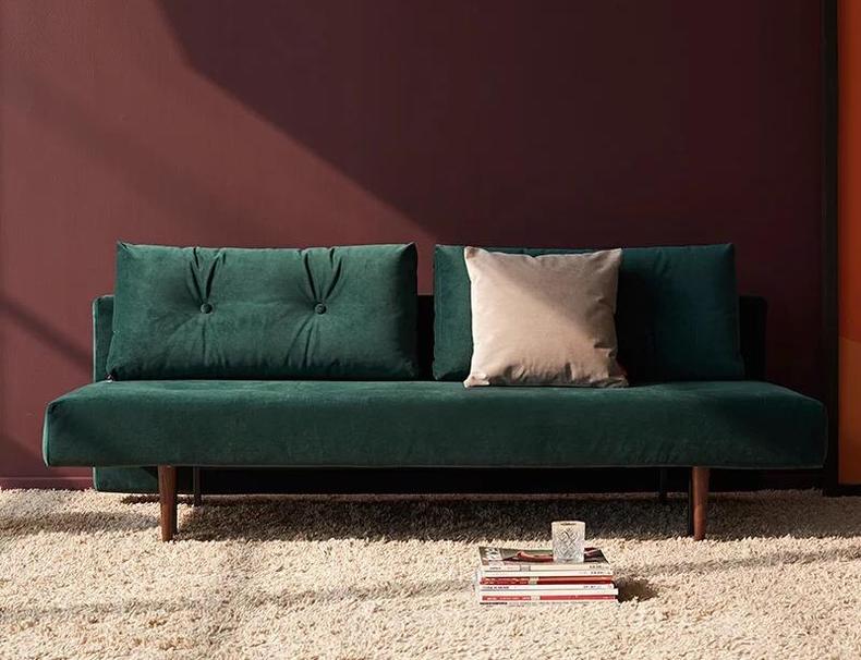 北欧简约客厅沙发地毯,北欧不吊顶客厅软装搭配效果图