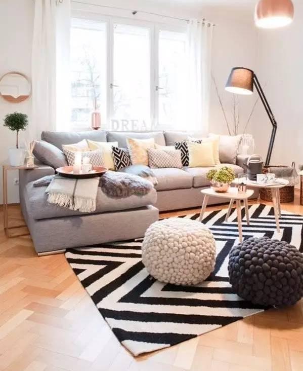 沙发有这么多种搭配，好看到怀疑人生~