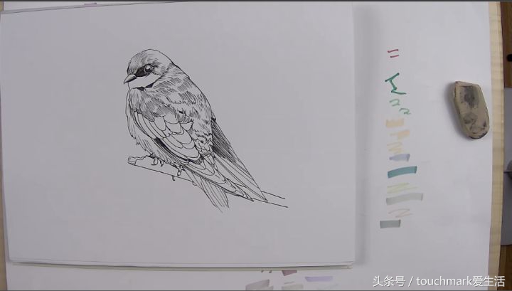 马克笔手绘教程蓝铅笔,马克笔简单手绘画教程图片