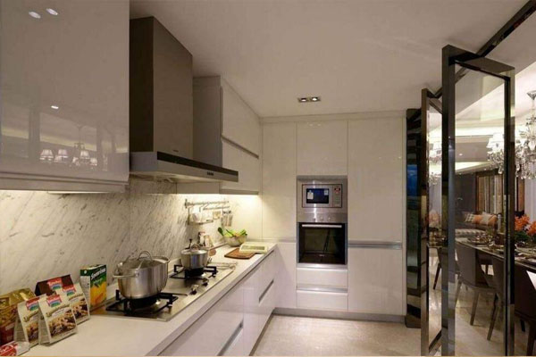 没有窗户厨房装修效果图,厨房无窗户怎么设计