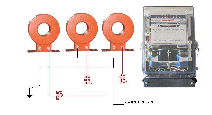 三相四线预付费电表怎样接线,dtsy606三相四线电子式预付费电表