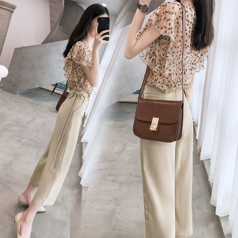 夏天穿的新款时尚洋气短裤套装女,流行穿搭夏天气质套装推荐