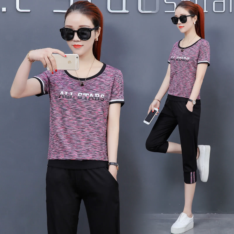 夏天穿的新款时尚洋气短裤套装女,流行穿搭夏天气质套装推荐