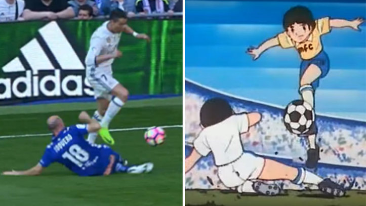 足坛十大名场面惊世倒钩c罗,牛尾巴过人英超