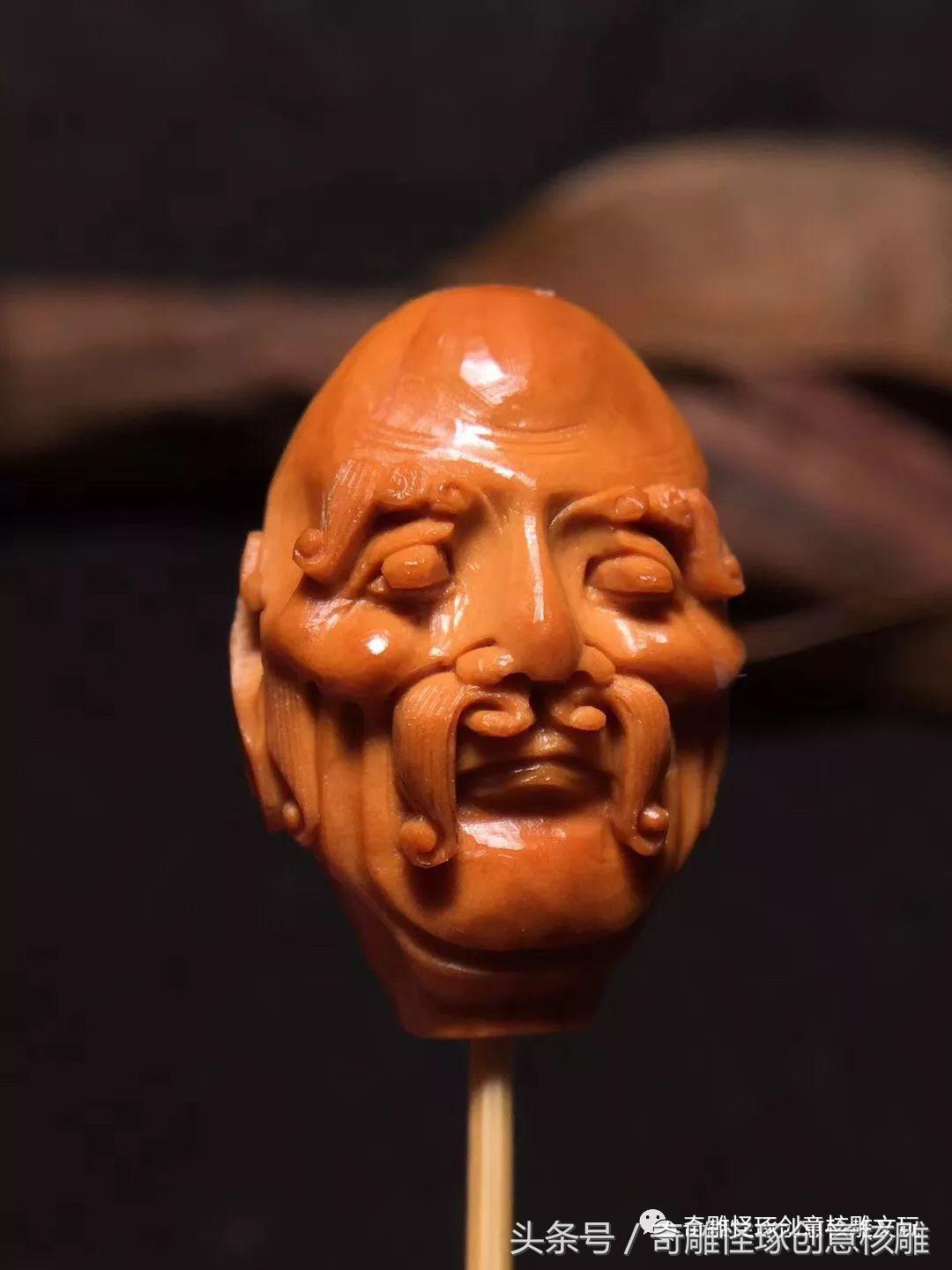 世界顶级极品橄榄核雕十八罗汉,知翠轩橄榄核雕双面十八罗汉价格