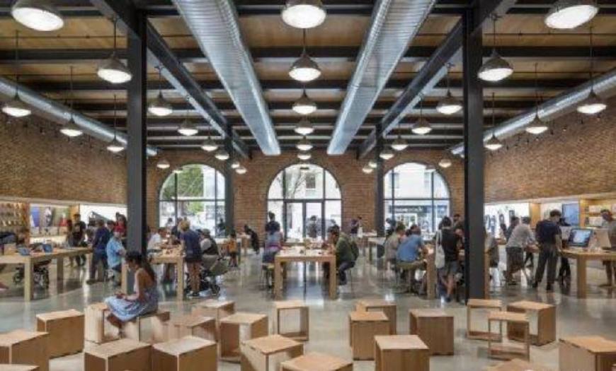 苹果精品店装修,苹果旗舰店店面装修