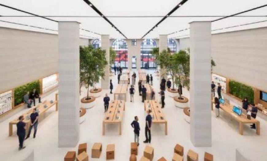 苹果精品店装修,苹果旗舰店店面装修