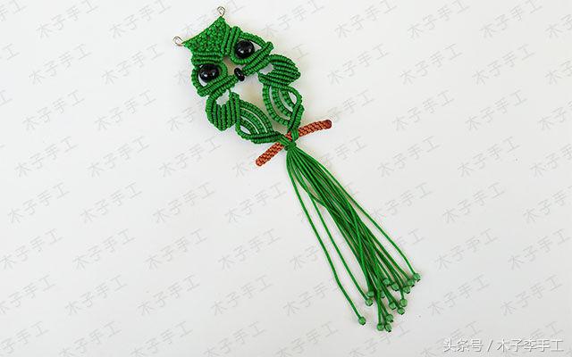 猫头鹰帽子编织图解,猫头鹰图案背心编织图解