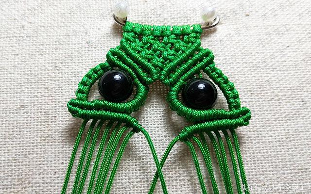 猫头鹰帽子编织图解,猫头鹰图案背心编织图解