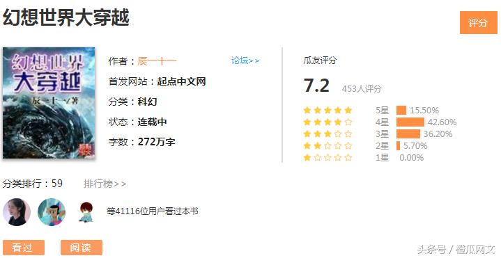 套路横行下的绝对精品，橙瓜评分这七本网络小说让人眼前一亮