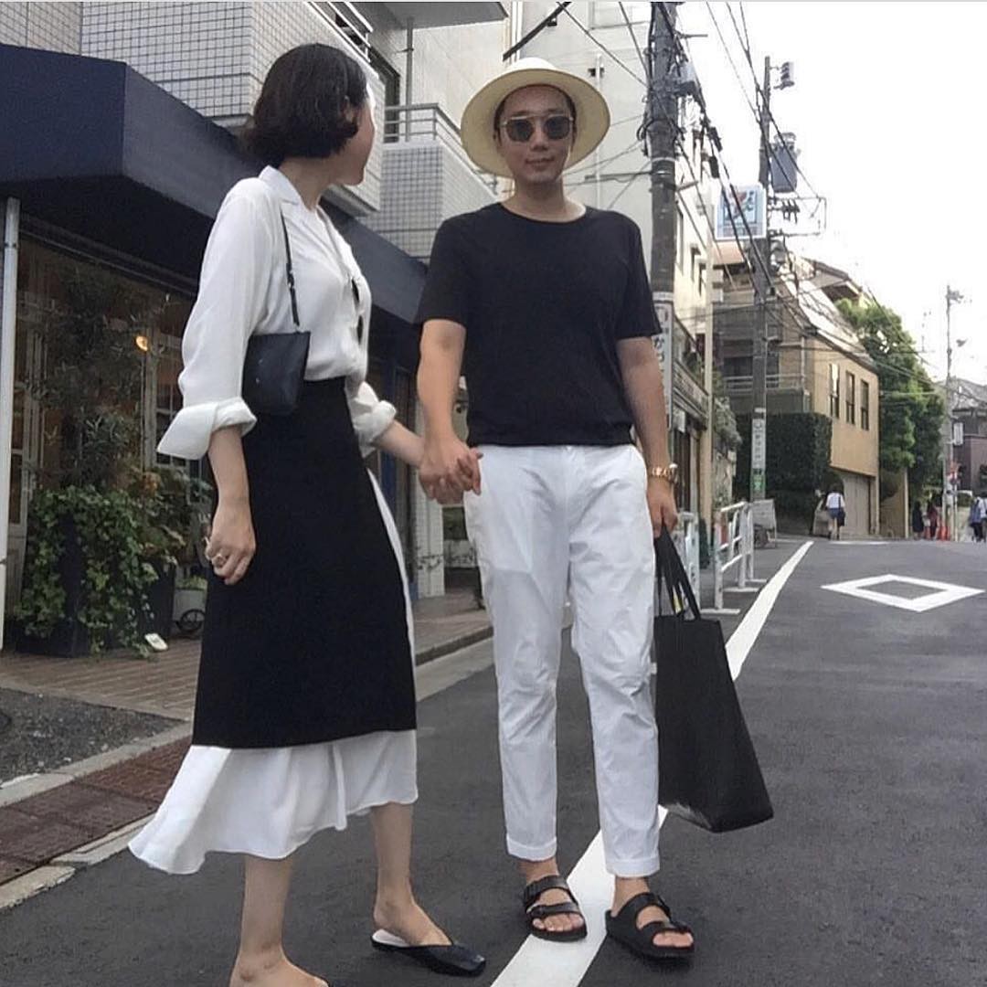 韩系情侣装穿搭术教学高调低调,韩国情侣装