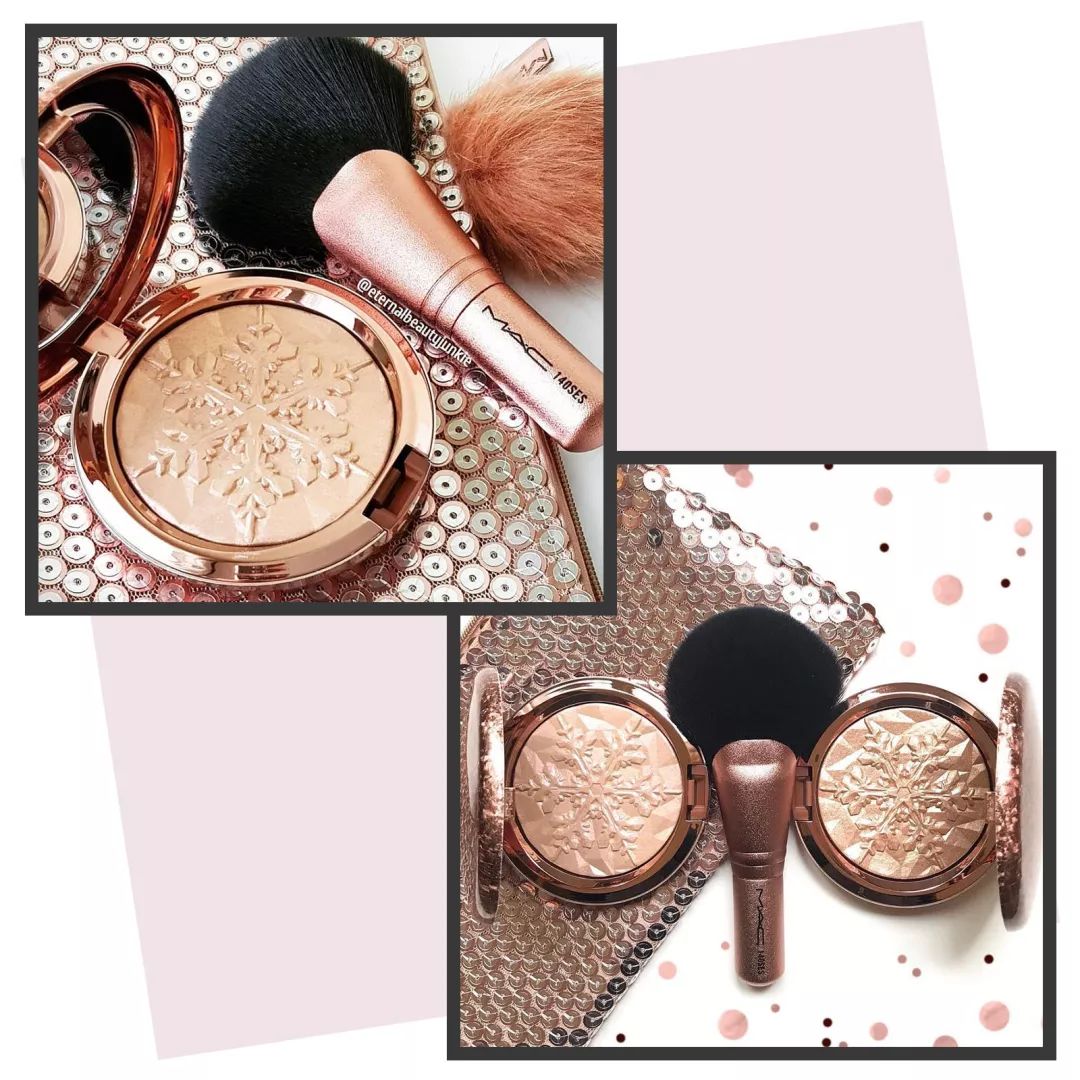 mac三色高光圣诞限量和生姜高光,mac新年限定口红唇釉高光