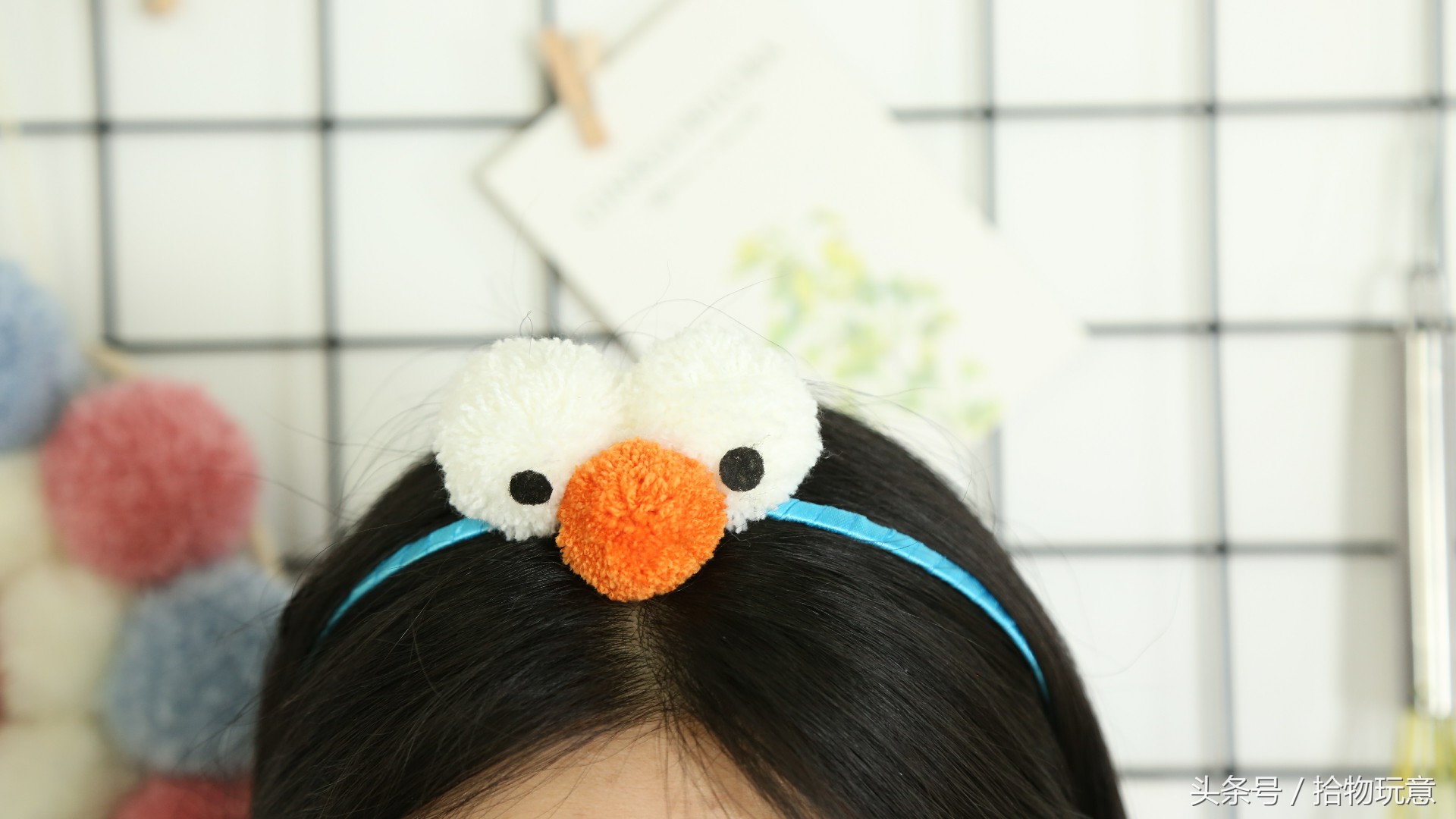 别再说没钱买发卡了，只要花点小心思，家里零碎的毛线就能帮到你