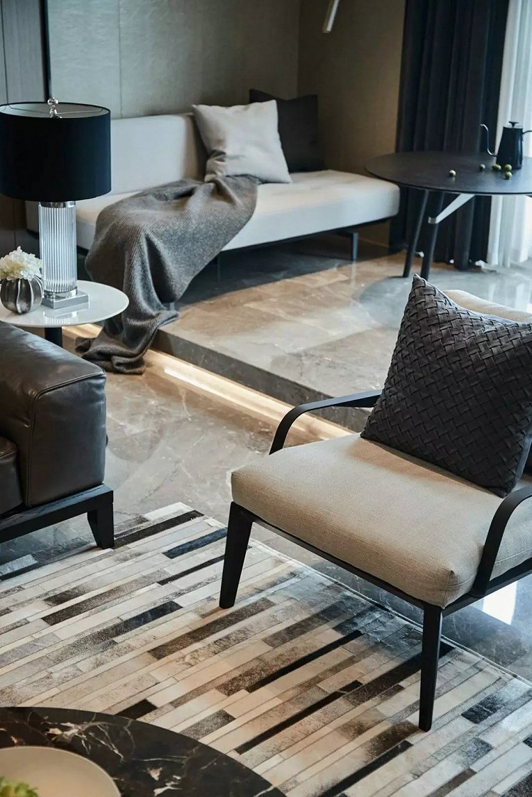 冷色调灰色装修风格,灰色卧室设计高级配色