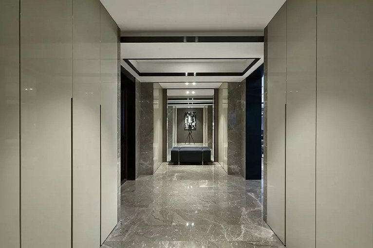 冷色调灰色装修风格,灰色卧室设计高级配色