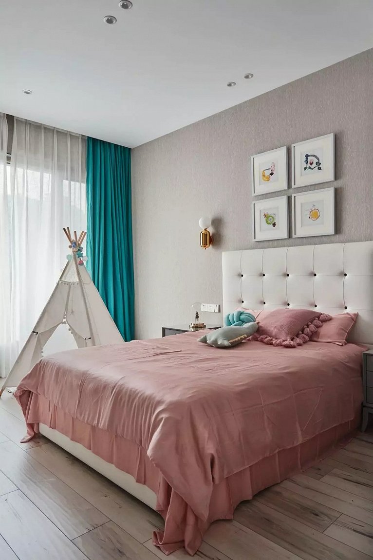 冷色调灰色装修风格,灰色卧室设计高级配色