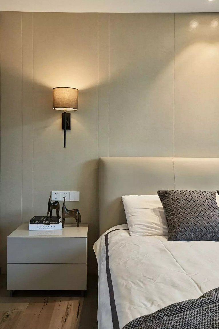 冷色调灰色装修风格,灰色卧室设计高级配色