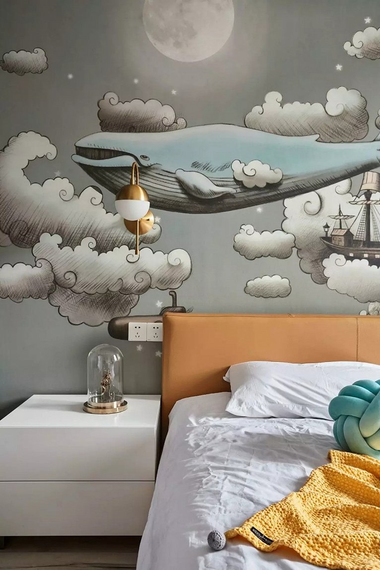 冷色调灰色装修风格,灰色卧室设计高级配色