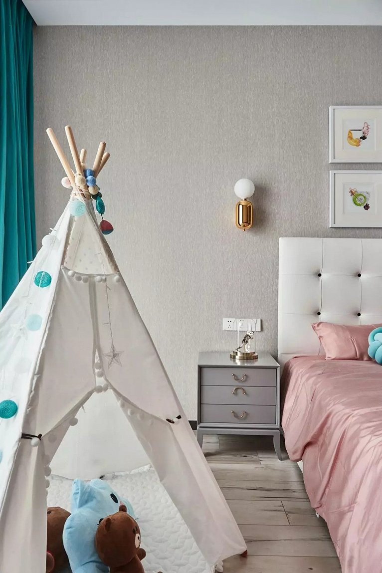 冷色调灰色装修风格,灰色卧室设计高级配色