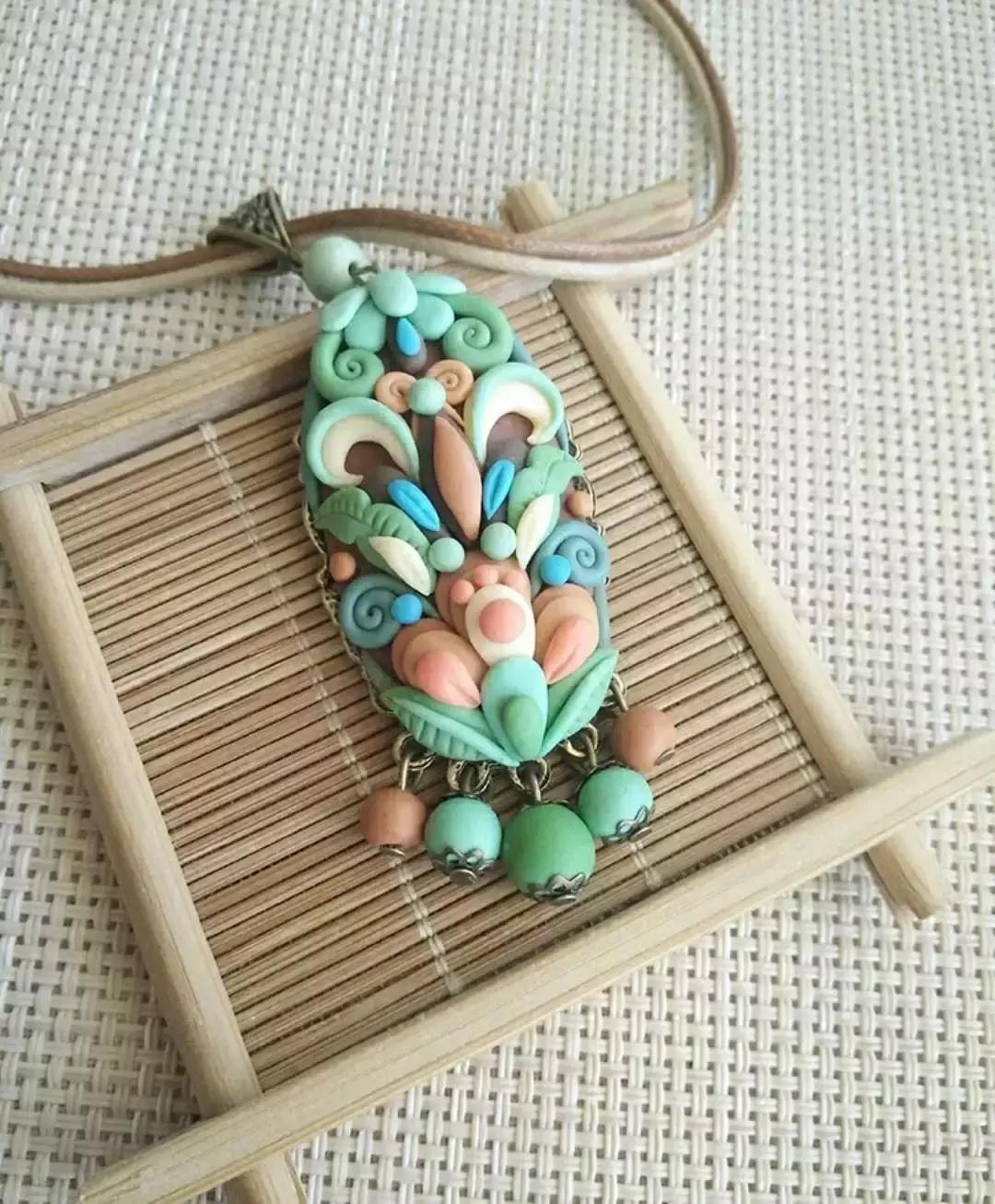 国外软陶优秀软陶饰品,软陶艺术饰品教程