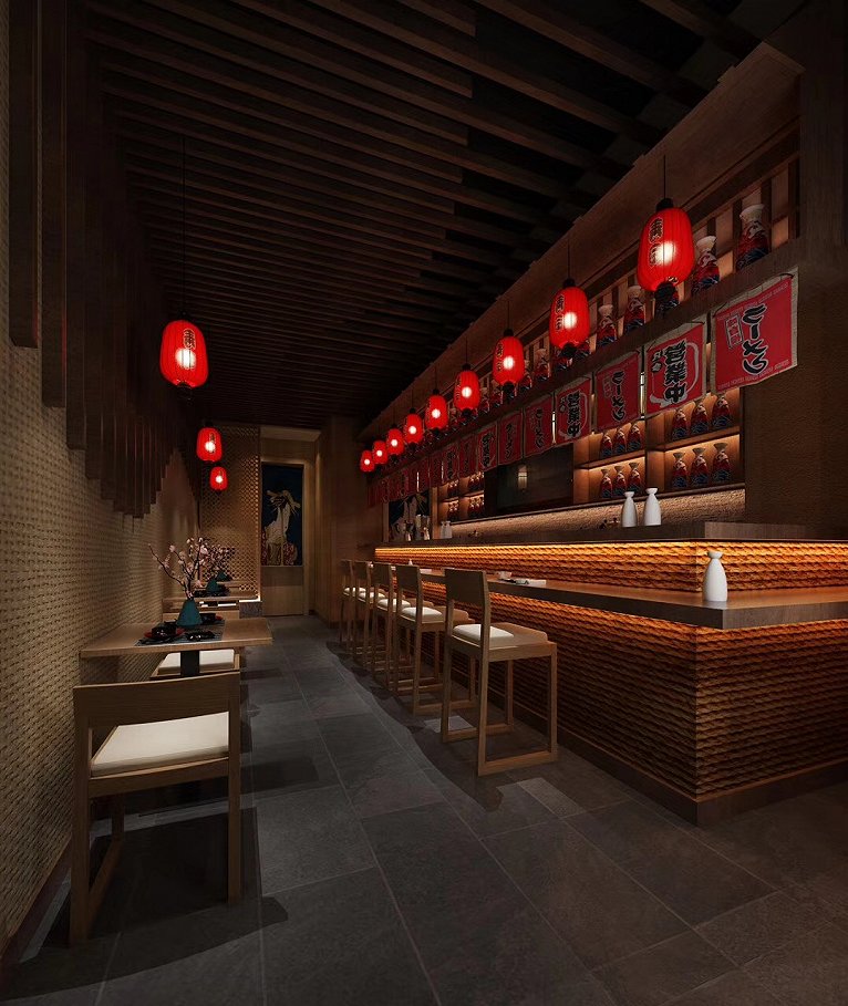 居酒屋日式禅风,居酒屋户外设计