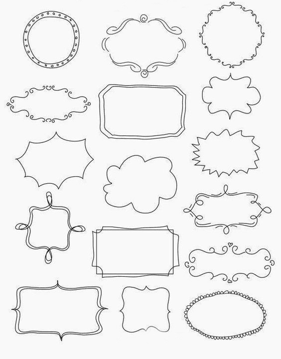 100个手帐花边画,100种简单画花边边框手账