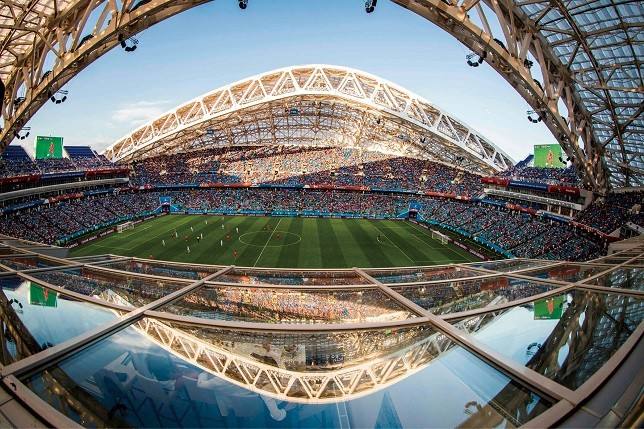 世界顶尖专业足球场,堪比世界杯的足球比赛