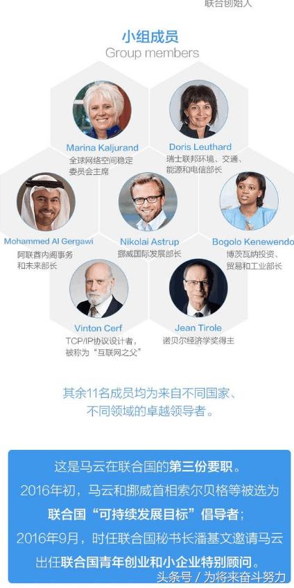 马云在联合国演讲自己成长经历,马云在联合国的发言