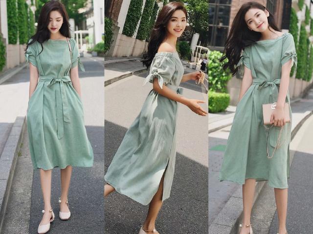 肤色连衣裙配什么鞋好看,适合皮肤不白的裙子