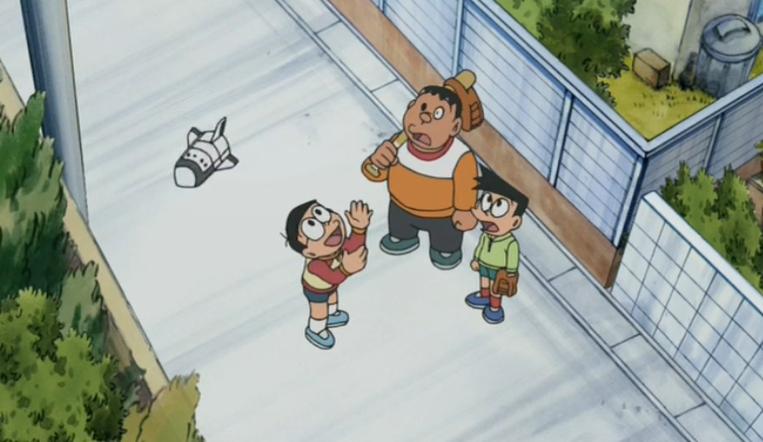 大雄玩个纸飞机都被胖虎欺负，看的气死了