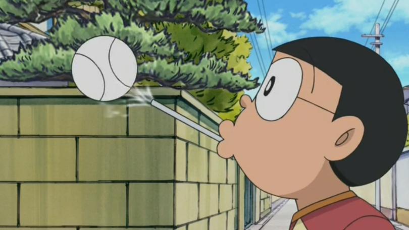 大雄玩个纸飞机都被胖虎欺负，看的气死了