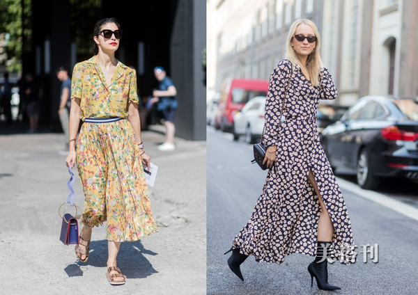 2022春季新品时尚潮流印花连衣裙,2022年新款印花时尚连衣裙