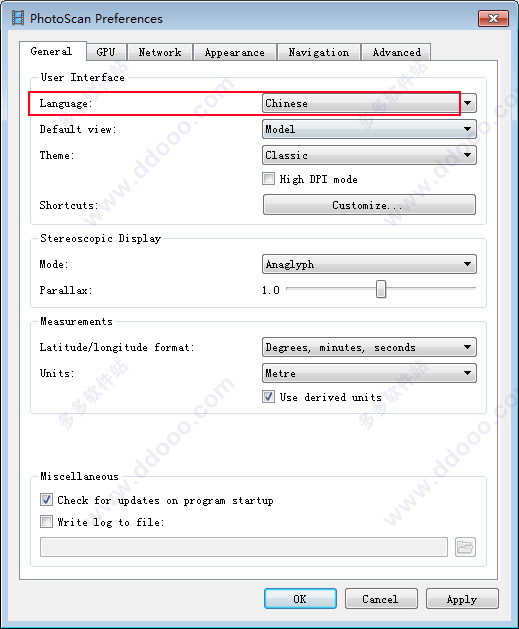 agisoftphotoscan如何设置中文,agisoftphotoscan安装教程