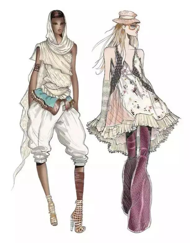 服装效果图设计构思,时装效果图与电脑设计的区别